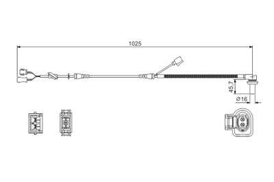 BOSCH 0 986 594 002 Číslo výrobce: WS002. EAN: 4047024335240.