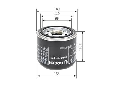 BOSCH 0 986 628 253 Číslo výrobce: Z 8253. EAN: 4047025181976.