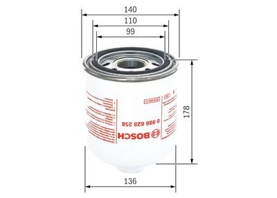 BOSCH 0 986 628 258 Číslo výrobce: Z 8258. EAN: 4047025182027.