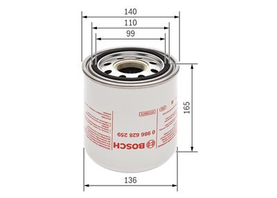 BOSCH 0 986 628 259 Číslo výrobce: Z 8259. EAN: 4047025182034.