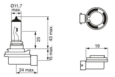 BOSCH 1 987 302 805 Číslo výrobce: H8. EAN: 4047025321549.