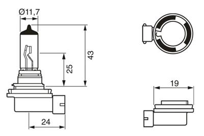 BOSCH 1 987 301 340 Číslo výrobce: H11. EAN: 4047025551106.