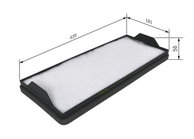 BOSCH 1 987 431 155 Číslo výrobce: M 1155. EAN: 4047024374379.