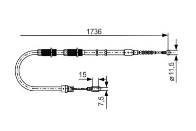 BOSCH 1 987 477 257 Číslo výrobce: BC887. EAN: 4047024190689.