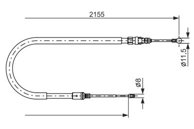 BOSCH 1 987 477 994 Číslo výrobce: BC828. EAN: 4047024049550.