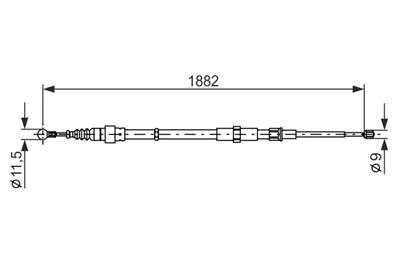 BOSCH 1 987 482 193 Číslo výrobce: BC1087. EAN: 4047024324848.