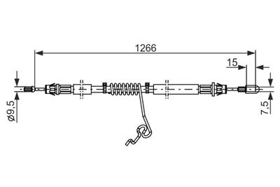 BOSCH 1 987 482 281 Číslo výrobce: BC1165. EAN: 4047024695610.