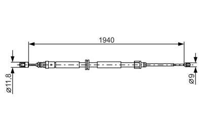 BOSCH 1 987 482 325 Číslo výrobce: BC1209. EAN: 4047024880054.