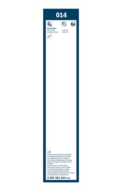 BOSCH 3 397 001 014 Číslo výrobce: 014. EAN: 3165141140057.