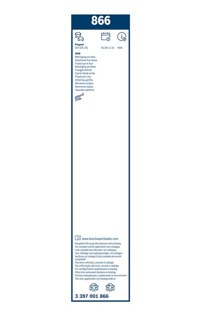 BOSCH 3 397 001 866 Číslo výrobce: 866. EAN: 3165143225066.