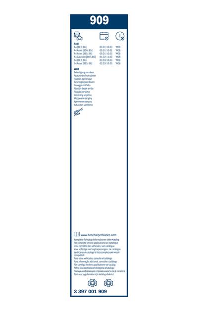 BOSCH 3 397 001 909 Číslo výrobce: 909. EAN: 3165143387207.