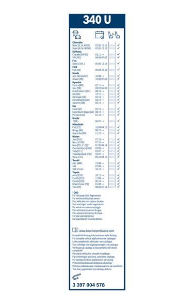 BOSCH 3 397 004 578 Číslo výrobce: 340 U. EAN: 3165143572863.