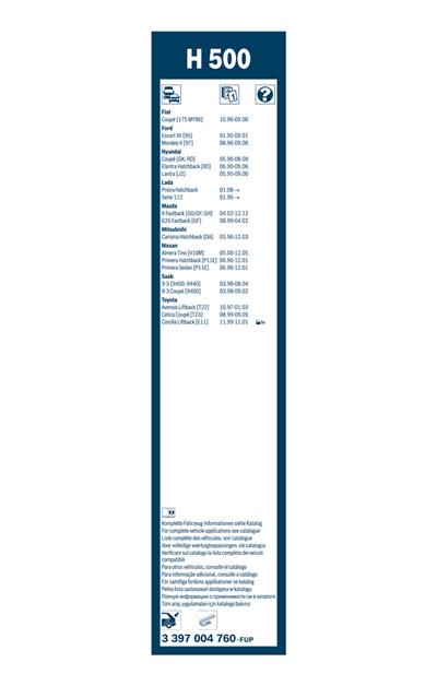 BOSCH 3 397 004 760 Číslo výrobce: H 500.