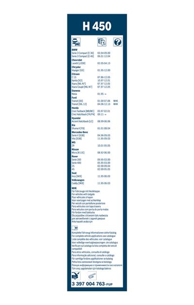 BOSCH 3 397 004 763 Číslo výrobce: H 450.