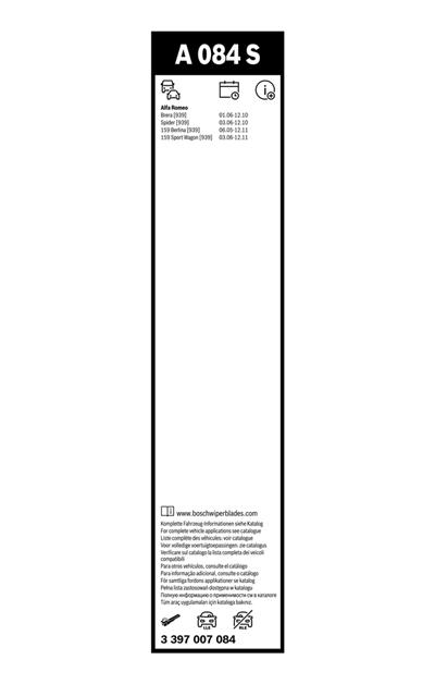 BOSCH 3 397 007 084 Číslo výrobce: A 084 S. EAN: 4047023031778.