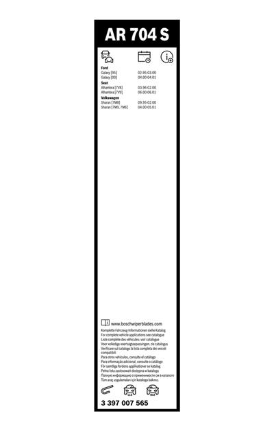 BOSCH 3 397 007 565 Číslo výrobce: AR 704 S. EAN: 4047024784437.