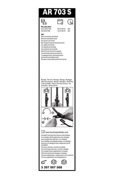 BOSCH 3 397 007 568 Číslo výrobce: AR 703 S. EAN: 4047024784468.