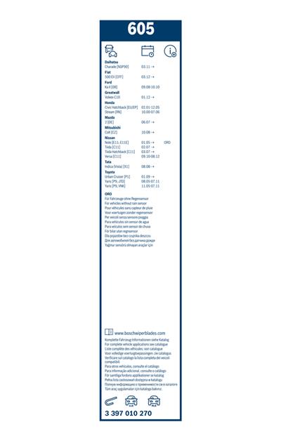 BOSCH 3 397 010 270 Číslo výrobce: 605. EAN: 4047024317215.