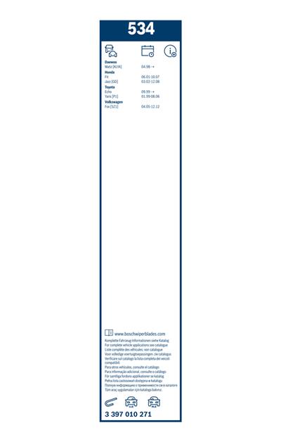 BOSCH 3 397 010 271 Číslo výrobce: 534. EAN: 4047024308091.