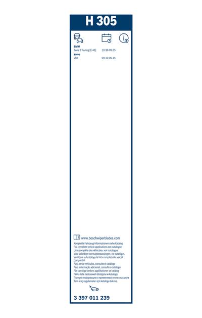 BOSCH 3 397 011 239 Číslo výrobce: H 305. EAN: 4047024322202.