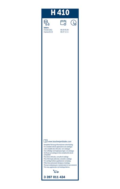 BOSCH 3 397 011 434 Číslo výrobce: H 410. EAN: 4047025083164.