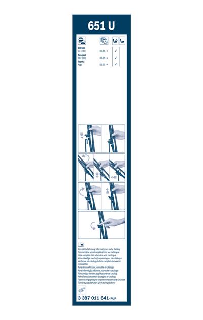 BOSCH 3 397 011 641 Číslo výrobce: 651 U. EAN: 4047025098472.