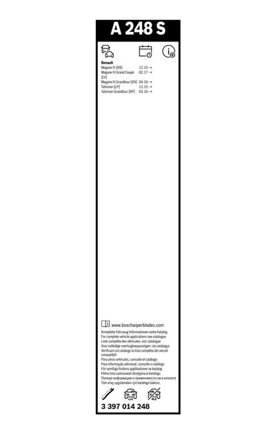 BOSCH 3 397 014 248 Číslo výrobce: A 248 S. EAN: 4047026068801.