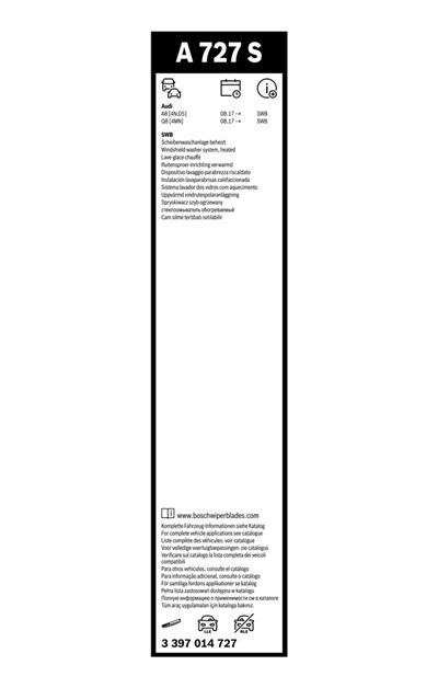 BOSCH 3 397 014 727 Číslo výrobce: A 727 S. EAN: 4047026444964.