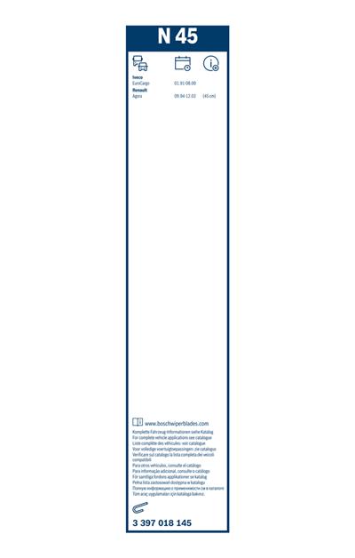 BOSCH 3 397 018 145 Číslo výrobce: N 45. EAN: 3165143242025.