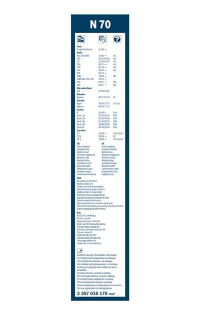 BOSCH 3 397 018 170 Číslo výrobce: N 70. EAN: 3165143329849.