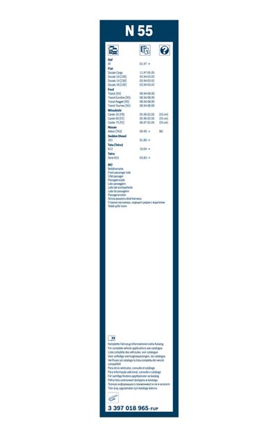 BOSCH 3 397 018 965 Číslo výrobce: N 55. EAN: 4047023222978.