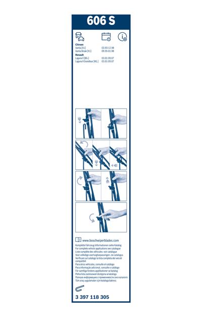 BOSCH 3 397 118 305 Číslo výrobce: 606 S. EAN: 3165141087833.
