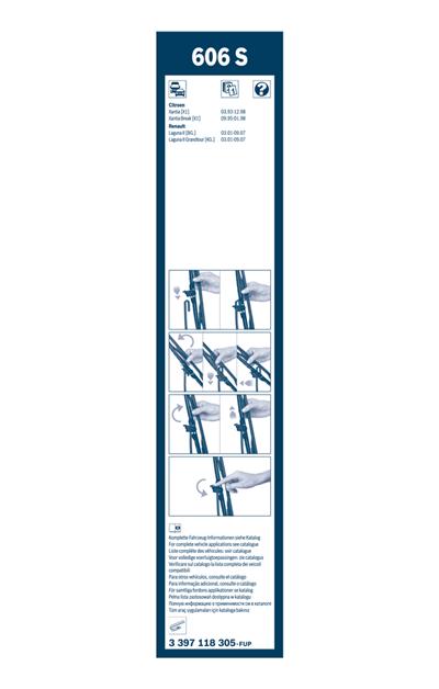 BOSCH 3 397 118 305 Číslo výrobce: 606 S. EAN: 3165141087833.