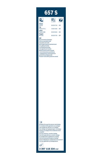 BOSCH 3 397 118 334 Číslo výrobce: 657 S. EAN: 3165143935491.