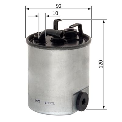 BOSCH F 026 402 044 Číslo výrobce: N 2044. EAN: 4047024655348.