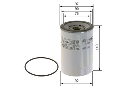 BOSCH F 026 402 118 Číslo výrobce: N 2118. EAN: 4047024890848.