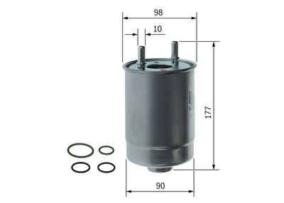 BOSCH F 026 402 850 Číslo výrobce: N 2850. EAN: 4047025390521.