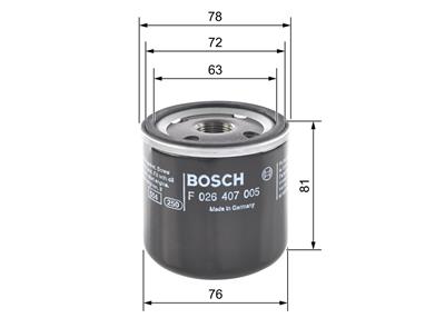 BOSCH F 026 407 005 Číslo výrobce: P 7005. EAN: 4047024148444.