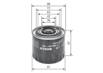 BOSCH F 026 407 106 Číslo výrobce: P 7106. EAN: 4047024836815.
