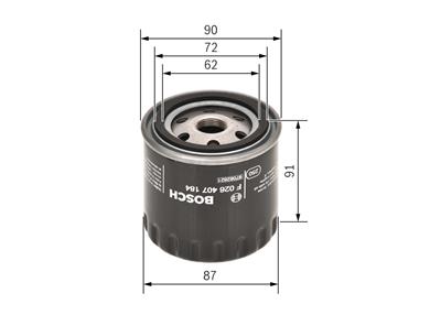 BOSCH F 026 407 184 Číslo výrobce: P 7184. EAN: 4047025382922.