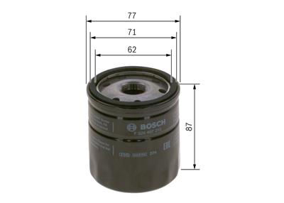 BOSCH F 026 407 213 Číslo výrobce: P 7213. EAN: 4047026080513.
