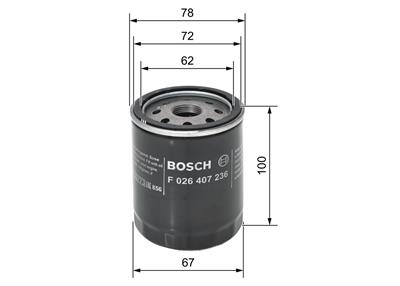 BOSCH F 026 407 236 Číslo výrobce: P 7236. EAN: 4047026212006.