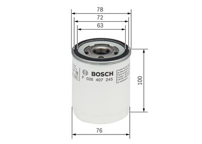 BOSCH F 026 407 245 Číslo výrobce: P 7245. EAN: 4047026211351.