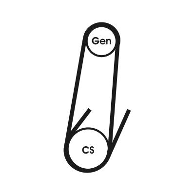 CONTITECH 4PK592 ELAST Číslo výrobce: 4 PK 582. EAN: 4010858543464.