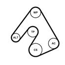 CONTITECH 5PK1207WP1