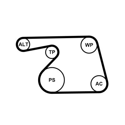 CONTITECH 6PK1318K2 Číslo výrobce: 6PK1318. EAN: 4010858589042.