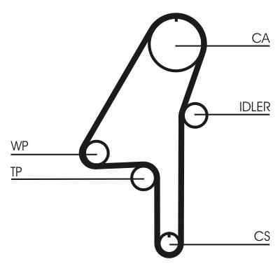 CONTITECH ct1010wp1 Číslo výrobce: CT 1010. EAN: 4010858576530.