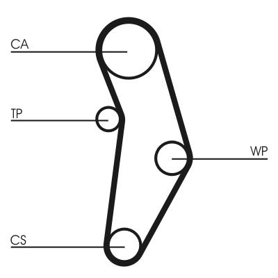 CONTITECH CT1049WP1 Číslo výrobce: CT 1049. EAN: 4010858572099.