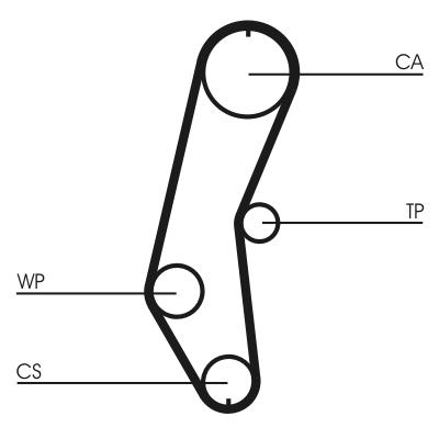 CONTITECH CT666 Číslo výrobce: 398 LA 075. EAN: 4010858030483.