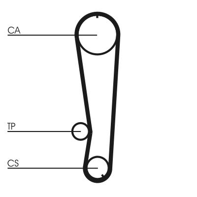 CONTITECH CT674 Číslo výrobce: 356 LA 075 ZZP. EAN: 4010858030407.